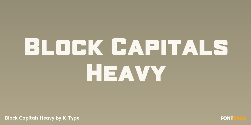 Block Capitals Heavy Poster