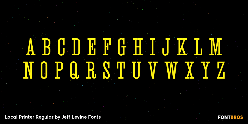 Local Printer Regular Font Poster #2