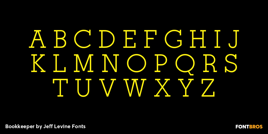 Bookkeeper Font Poster #2