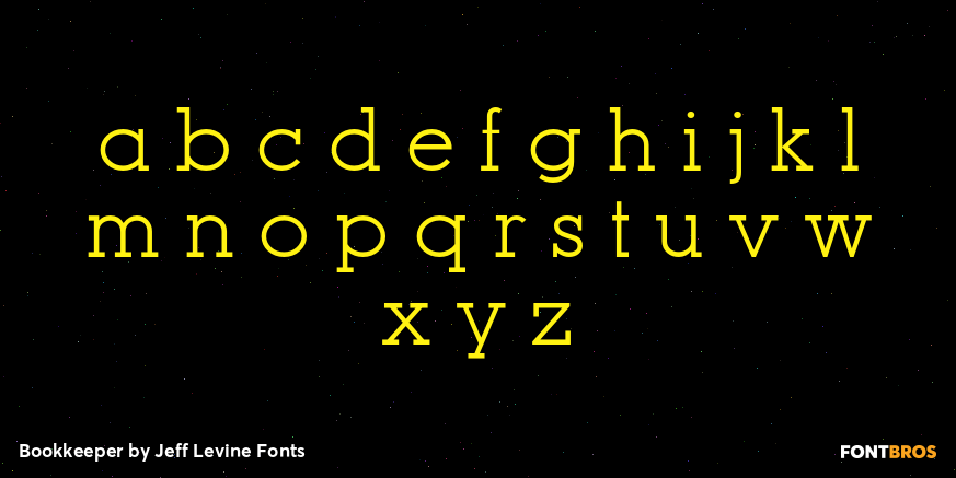 Bookkeeper Font Poster #3