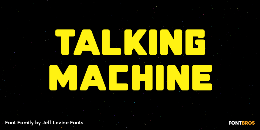 Talking Machine Font Poster