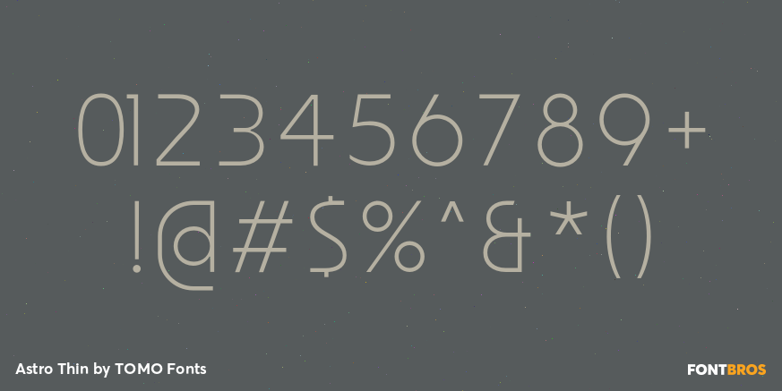 Astro Thin Font Poster #1