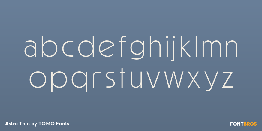 Astro Thin Font Poster #1