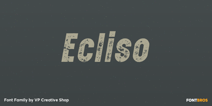 Ecliso Font Poster