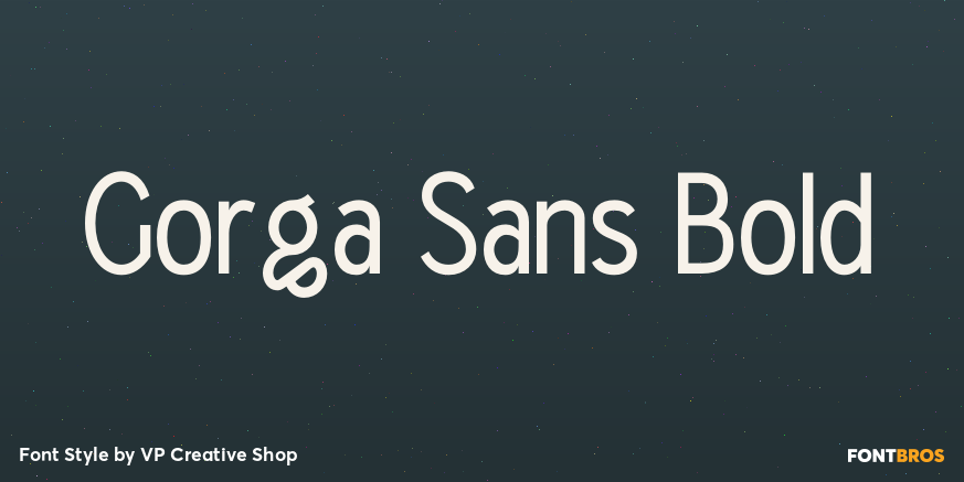 Gorga Sans Bold Font Poster #1