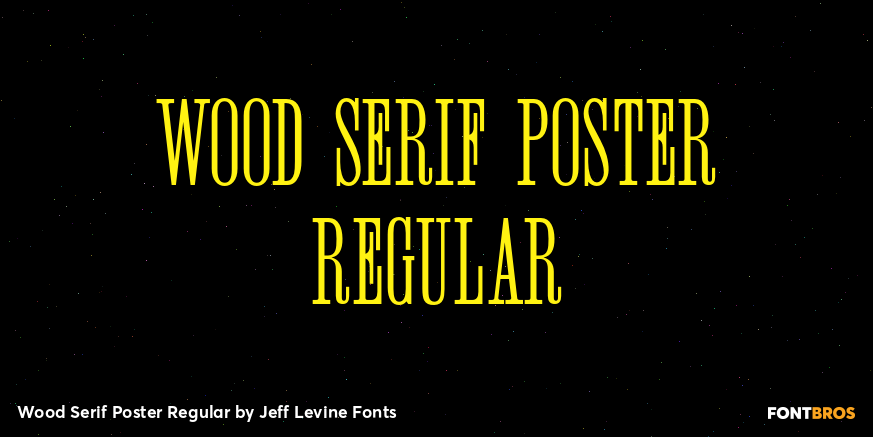 Wood Serif Poster Regular Font Poster #1