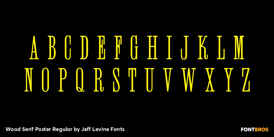 Wood Serif Poster Regular Font Poster #3