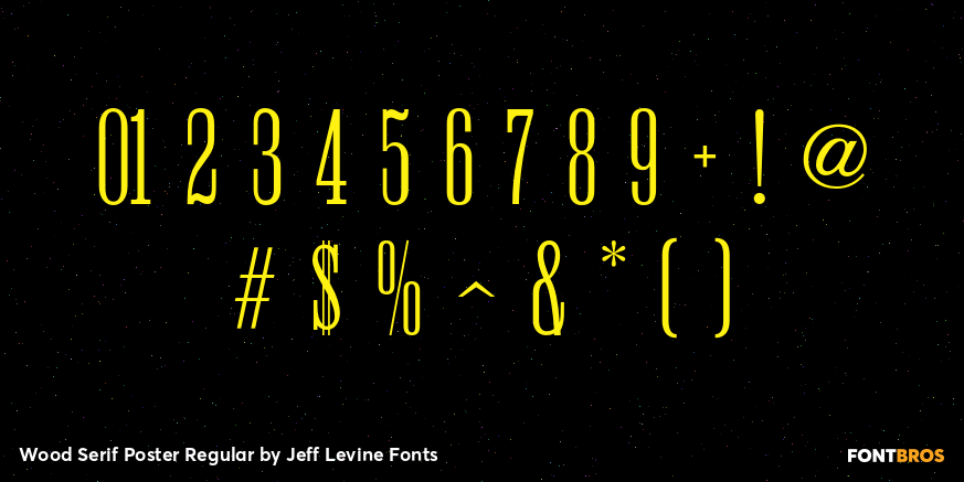 Wood Serif Poster Regular Font Poster #4