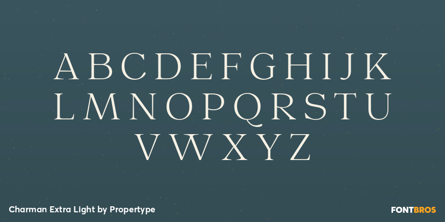 Charman Extra Light Font Poster #2
