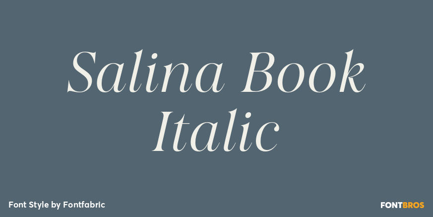 Salina Book Italic Poster