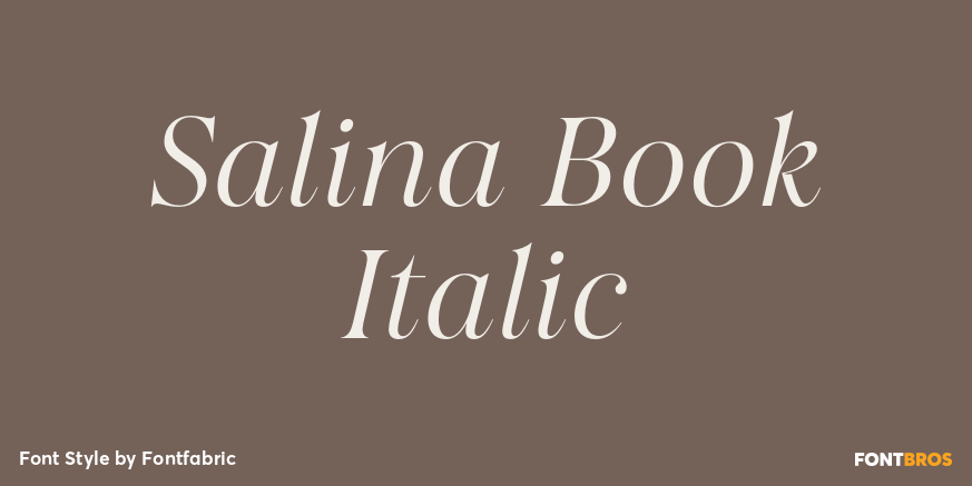Salina Book Italic Poster