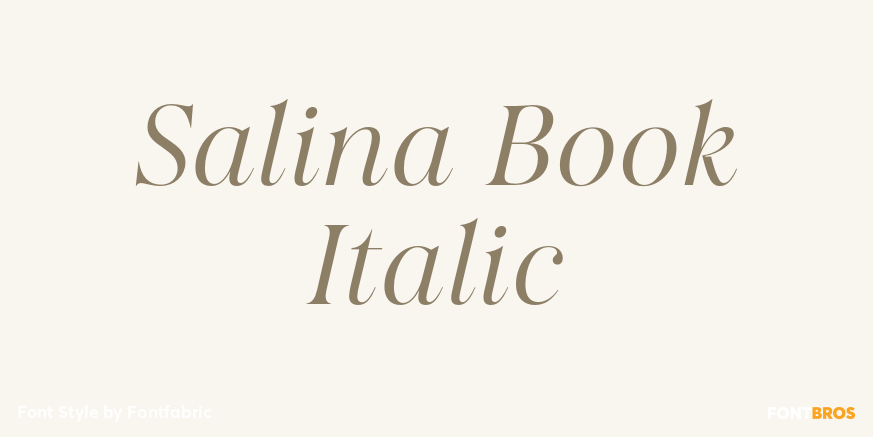 Salina Book Italic Poster
