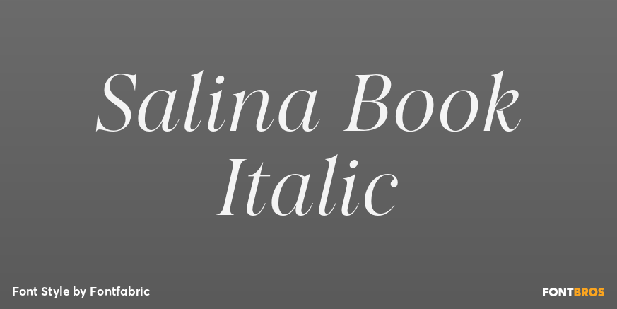 Salina Book Italic Poster