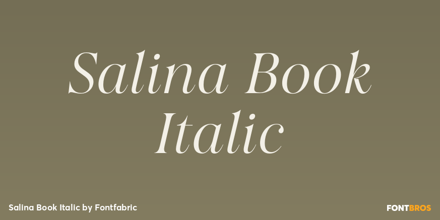 Salina Book Italic Poster