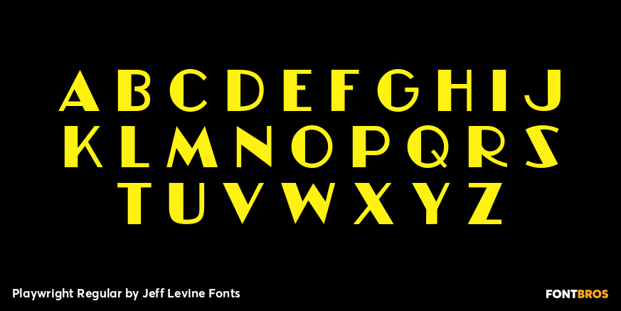 Playwright Regular Font Poster #3