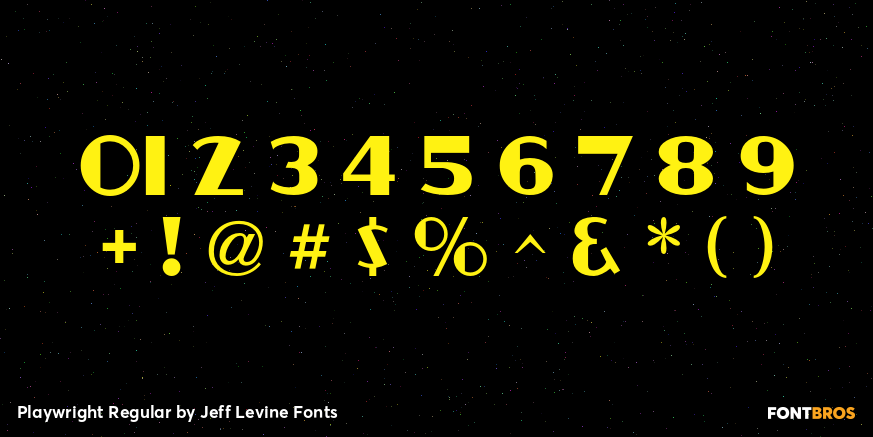 Playwright Regular Font Poster #4