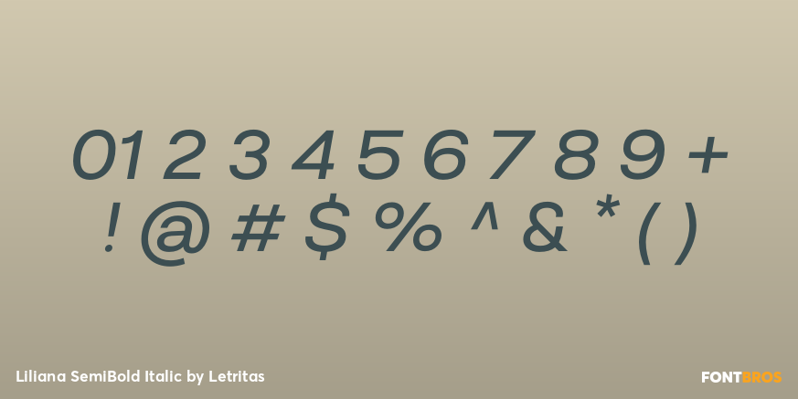 Liliana SemiBold Italic Font Poster #4