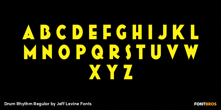 Drum Rhythm Regular Font Poster #2