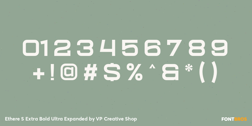 Ethere S Extra Bold Ultra Expanded Font Poster #4