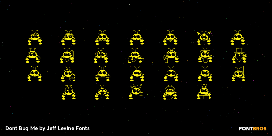 Dont Bug Me Font Poster #3