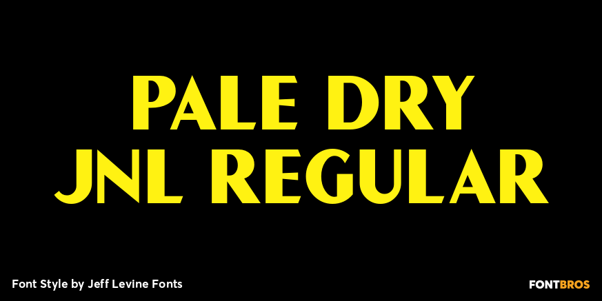 Pale Dry JNL Regular Poster