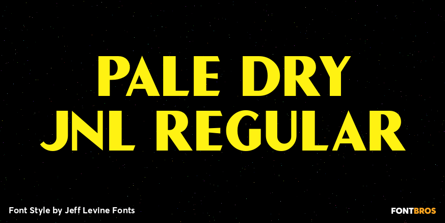 Pale Dry JNL Regular Poster