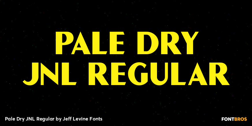 Pale Dry JNL Regular Poster