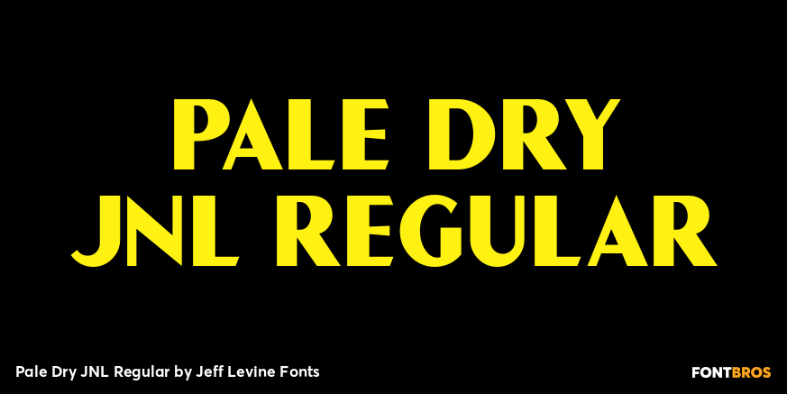 Pale Dry JNL Regular Poster