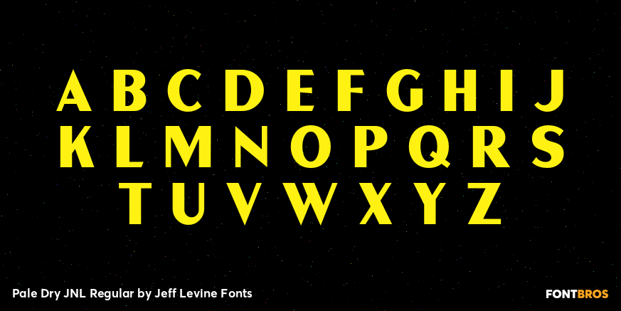 Pale Dry JNL Regular Font Poster #2