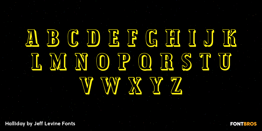 Halliday Font Poster #2