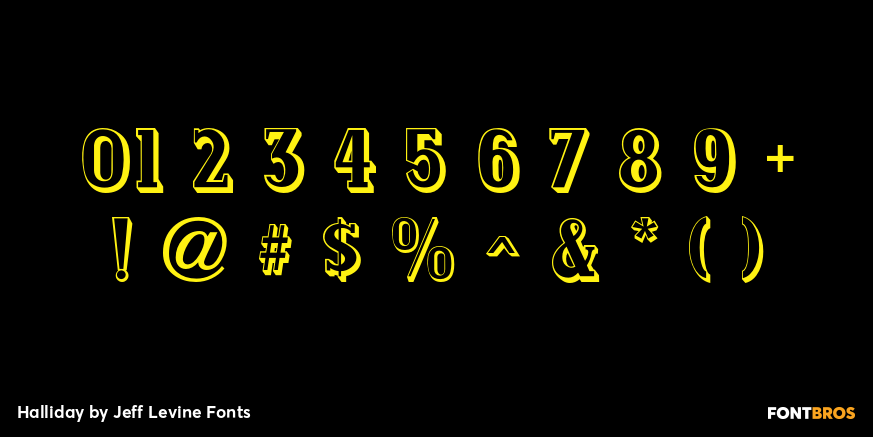 Halliday Font Poster #4