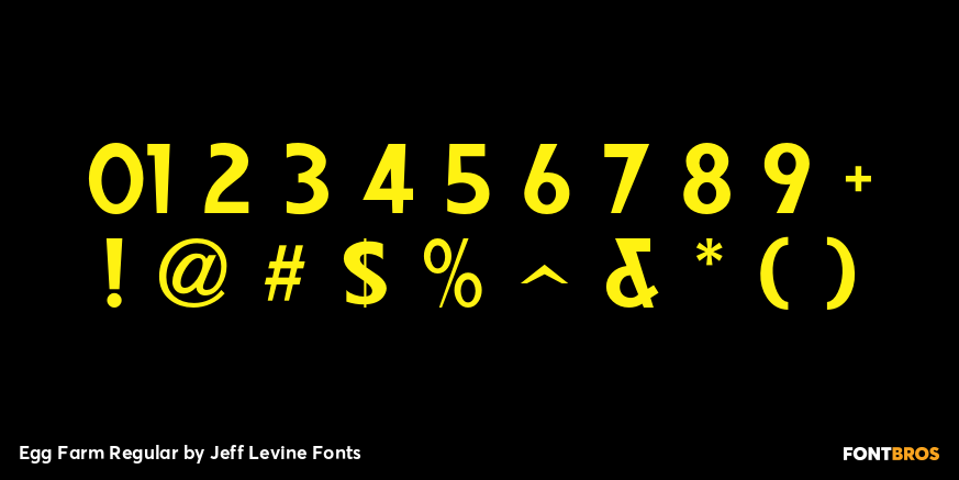 Egg Farm Regular Font Poster #4