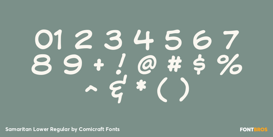 Samaritan Lower Regular Font Poster #4