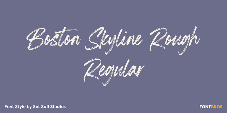 Boston Skyline Rough Regular Poster