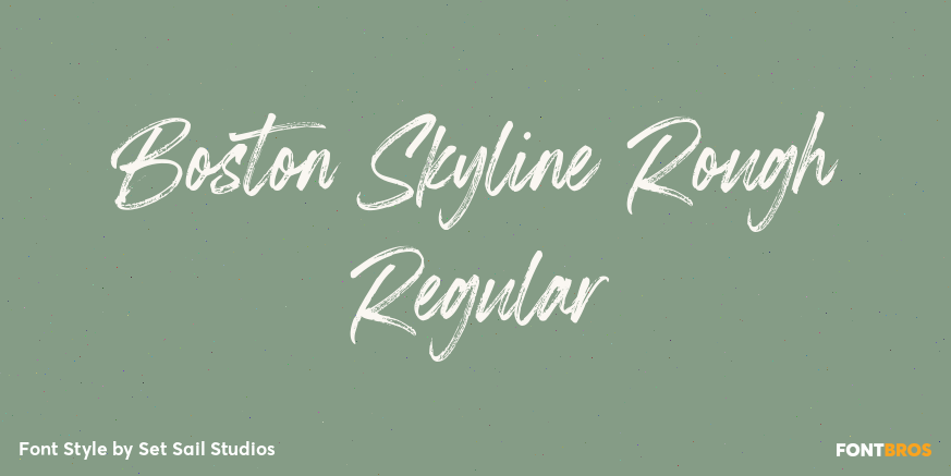 Boston Skyline Rough Regular Poster