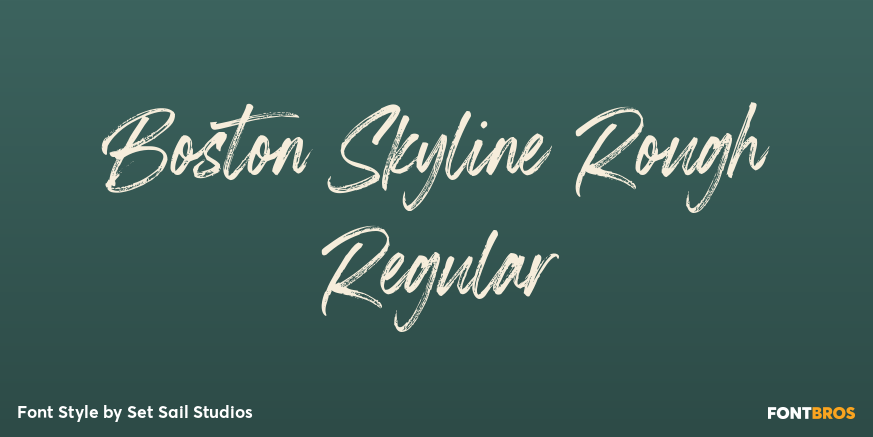 Boston Skyline Rough Regular Poster