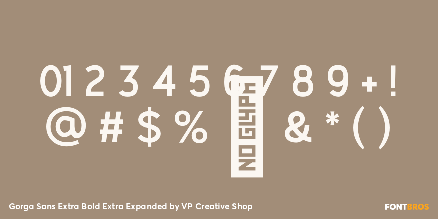 Gorga Sans Extra Bold Extra Expanded Font Poster #4