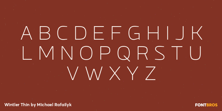 Wintler Thin Font Poster #1