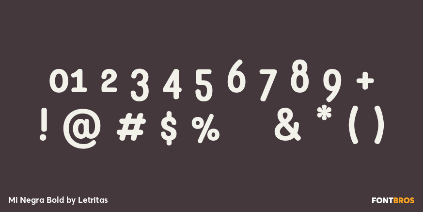 Mi Negra Bold Font Poster #4