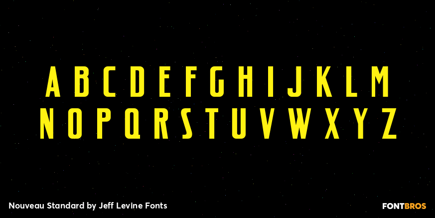 Nouveau Standard Font Poster #2