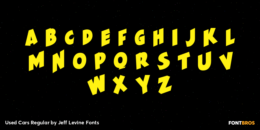 Used Cars Regular Font Poster #2