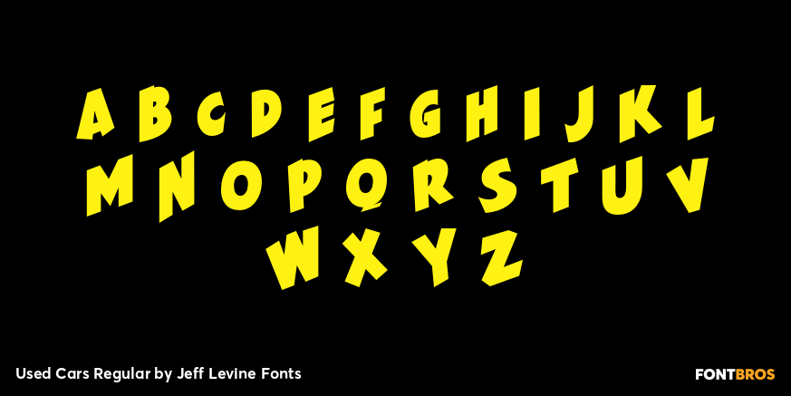 Used Cars Regular Font Poster #3