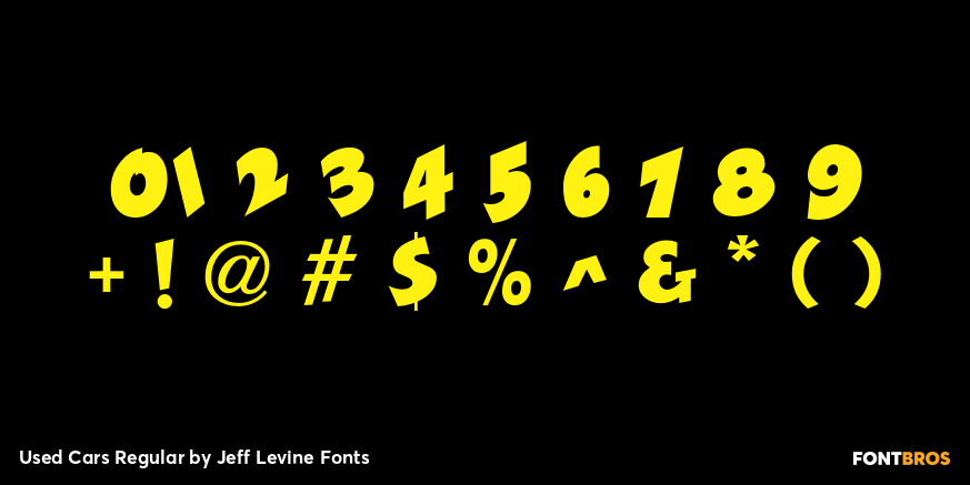 Used Cars Regular Font Poster #4