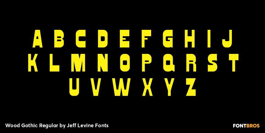 Wood Gothic Regular Font Poster #3