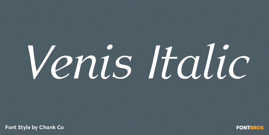 Venis Italic Poster