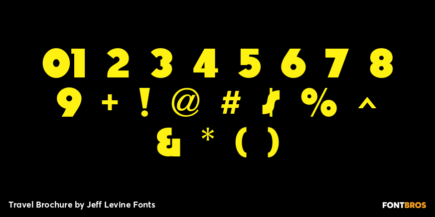 Travel Brochure Font Poster #4