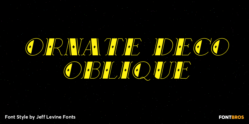 Ornate Deco Oblique Poster