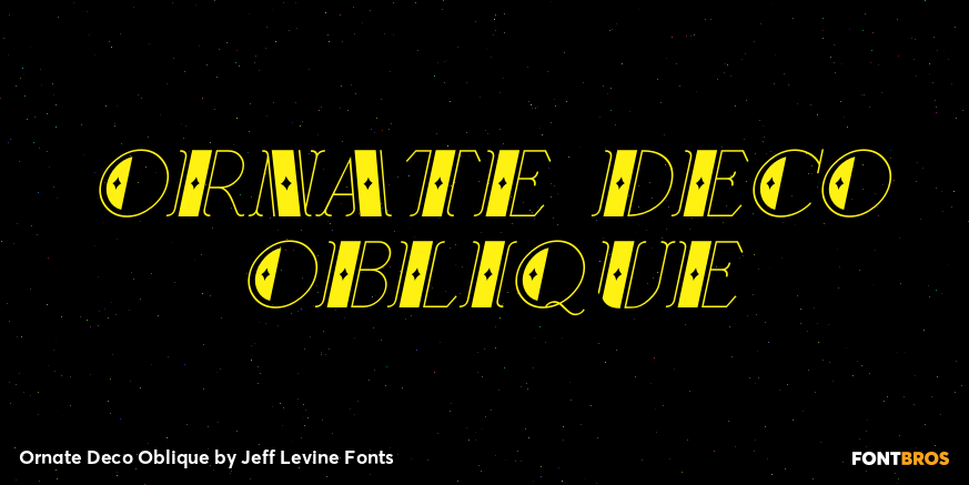 Ornate Deco Oblique Poster