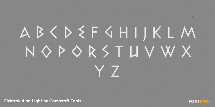 Elektrakution Light Font Poster #2