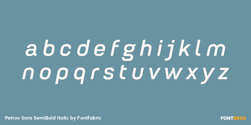 Petrov Sans SemiBold Italic Font Poster #3